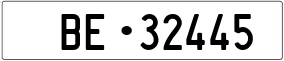 Trailer License Plate